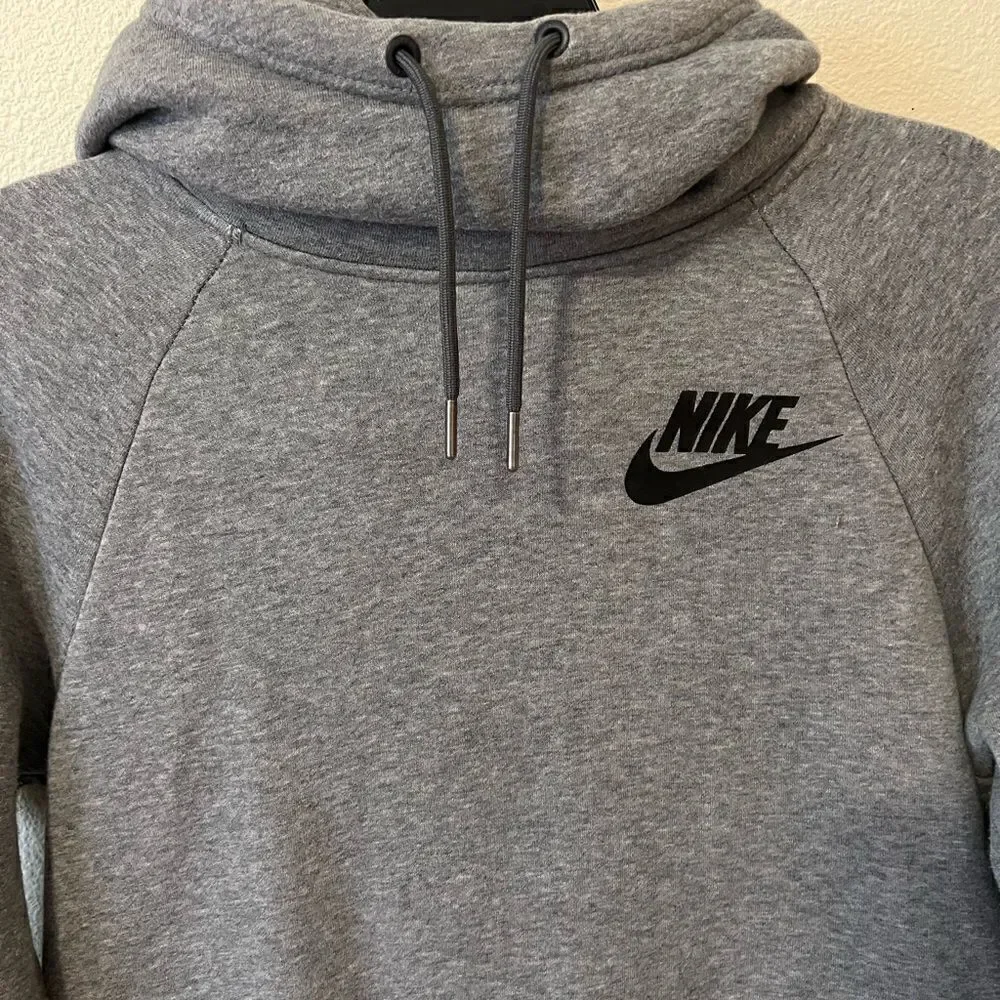 Nike Gray Cowl Neck Women Hoodie Size  S